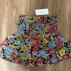 NWT Sienna Sky Vibrant Floral Smocked Top